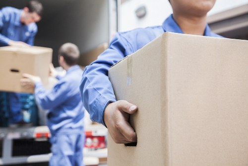 Removal van and moving crew serving West Hampstead homes