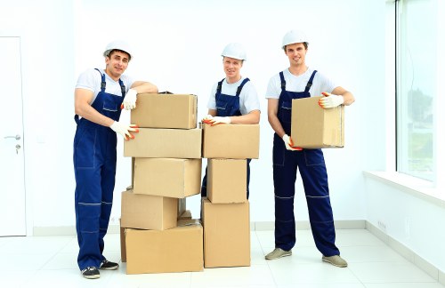 Careful handling of student belongings during a local move in West Hampstead